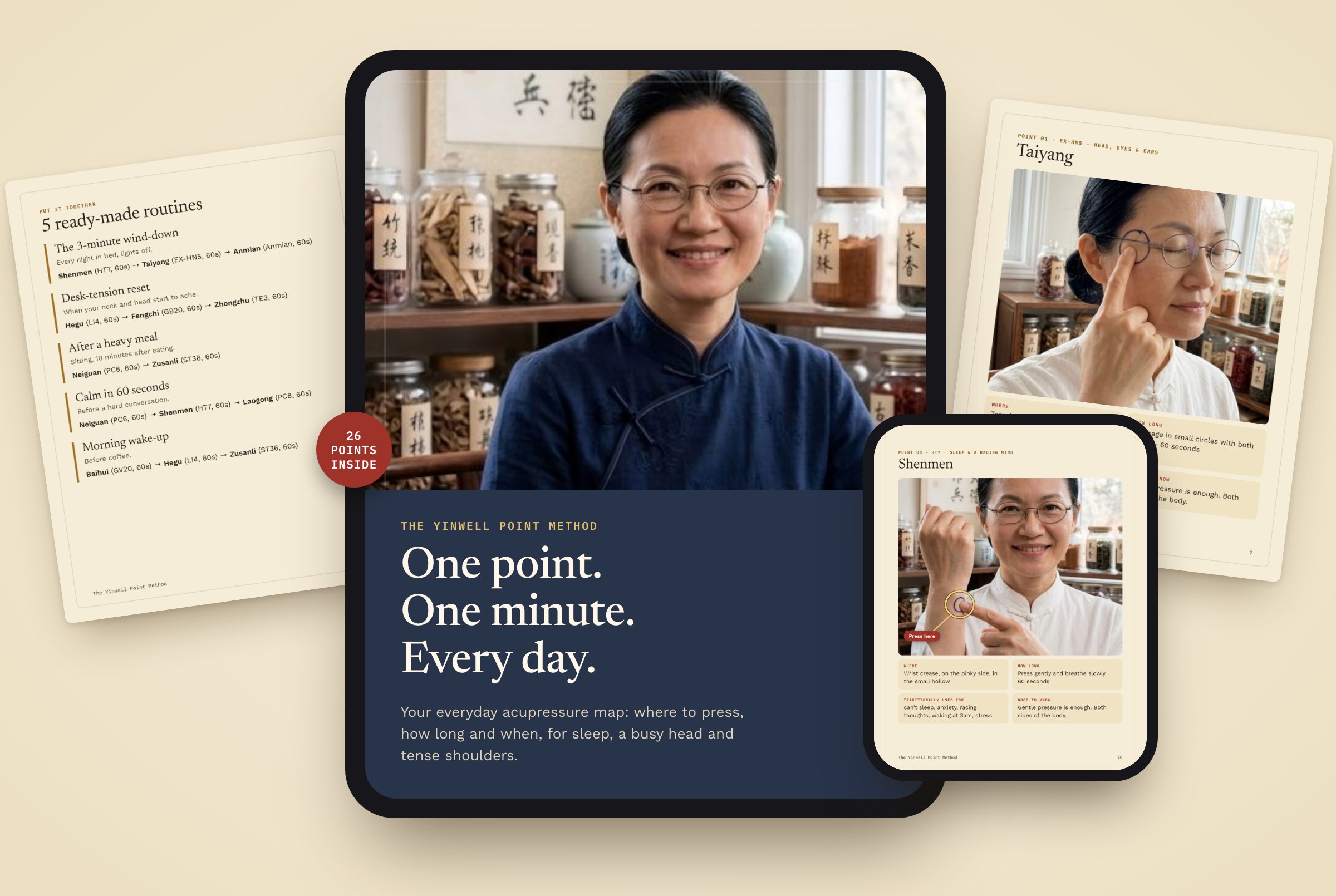 The Yinwell Point Method on tablet and phone